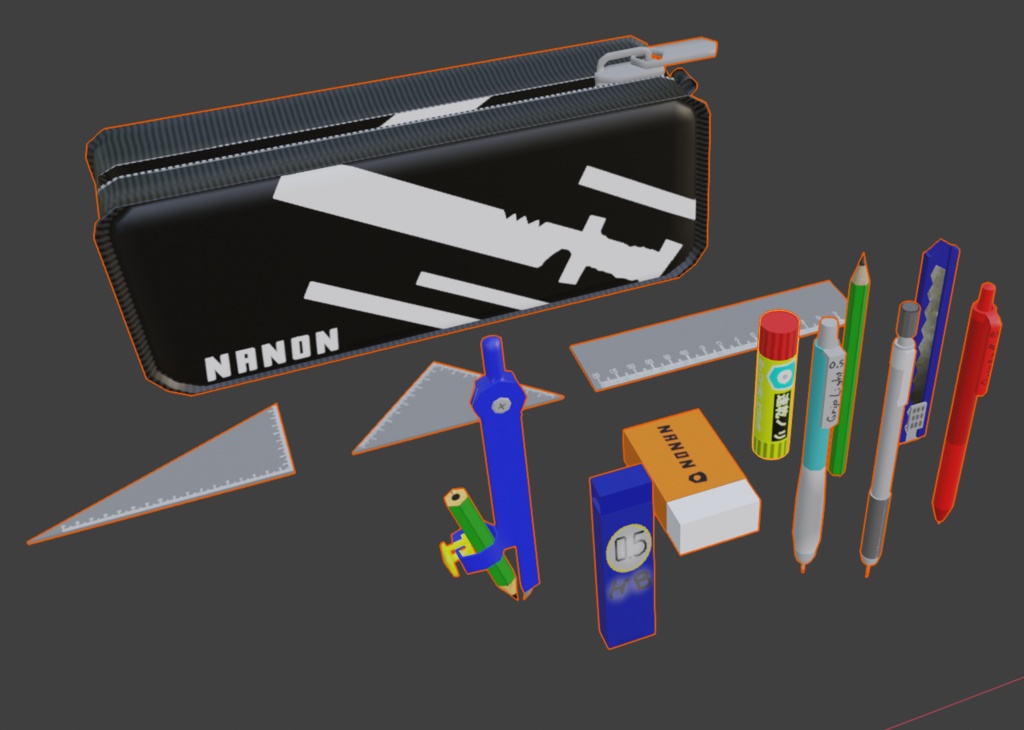 文房具セット(1マテリアル)