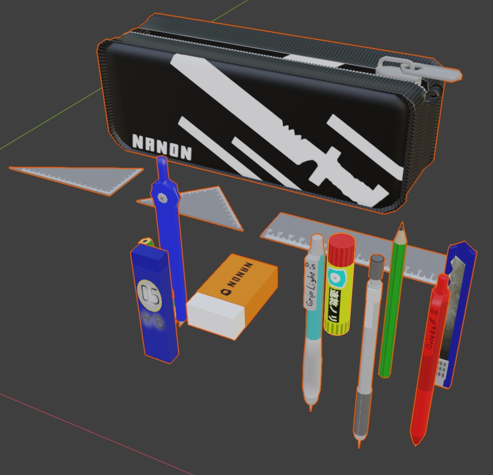 文房具セット(1マテリアル)