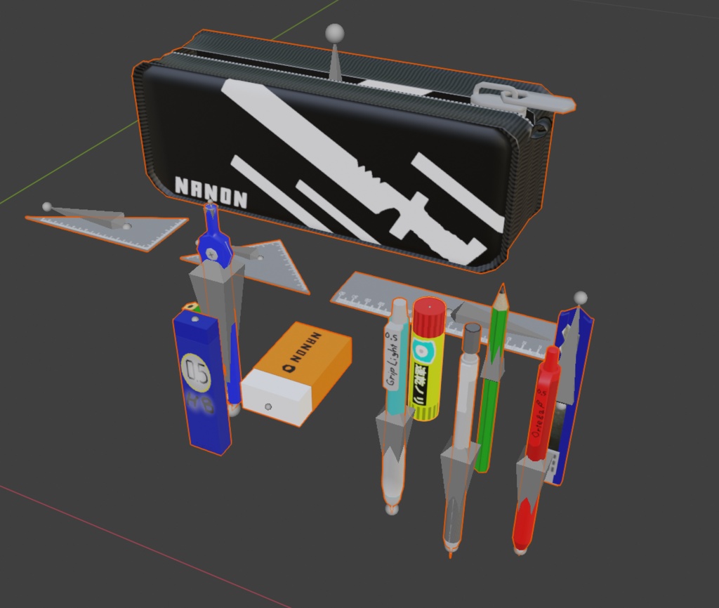 文房具セット(1マテリアル)