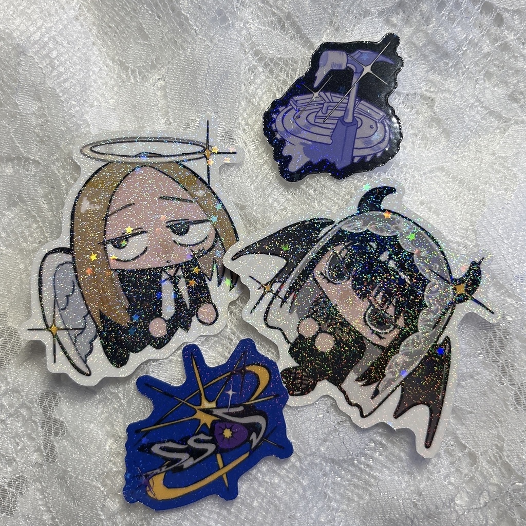 天使と悪魔ステッカーセット