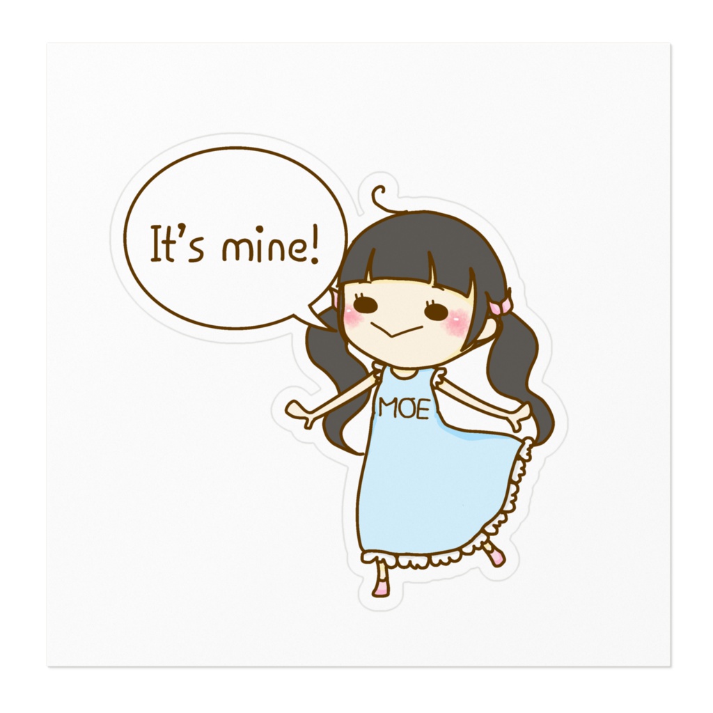 『もえちゃん』ステッカー