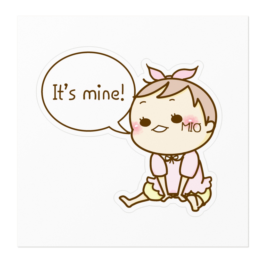 『みおちゃん』ステッカー