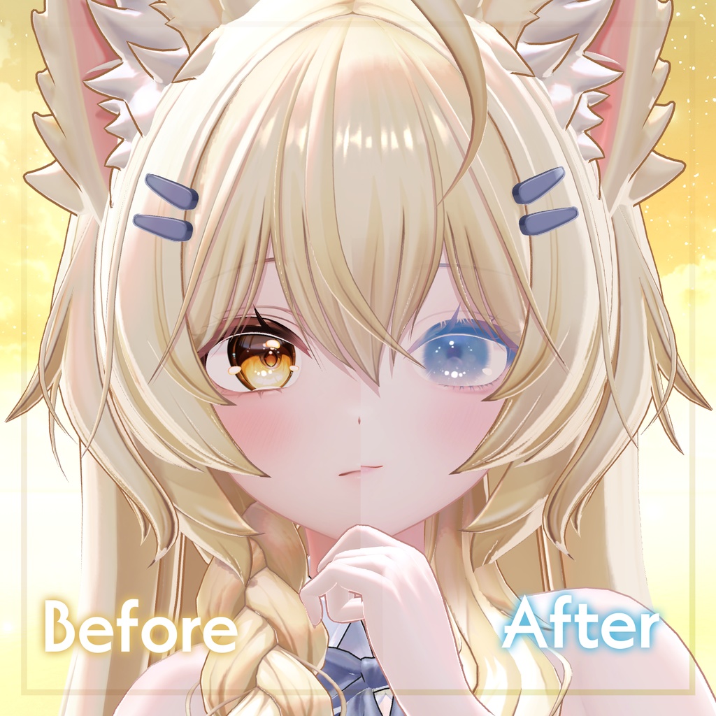 【Mayo対応】アイテクスチャ+メイクテクスチャ+Blendshapes