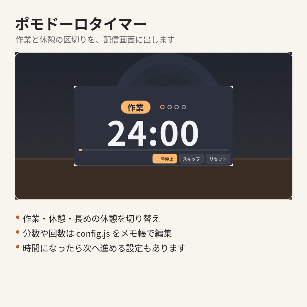 【わんコメ・OBS】静かな作業机|ポモドーロタイマー+コメント欄+今日の目標【作業・勉強配信】
