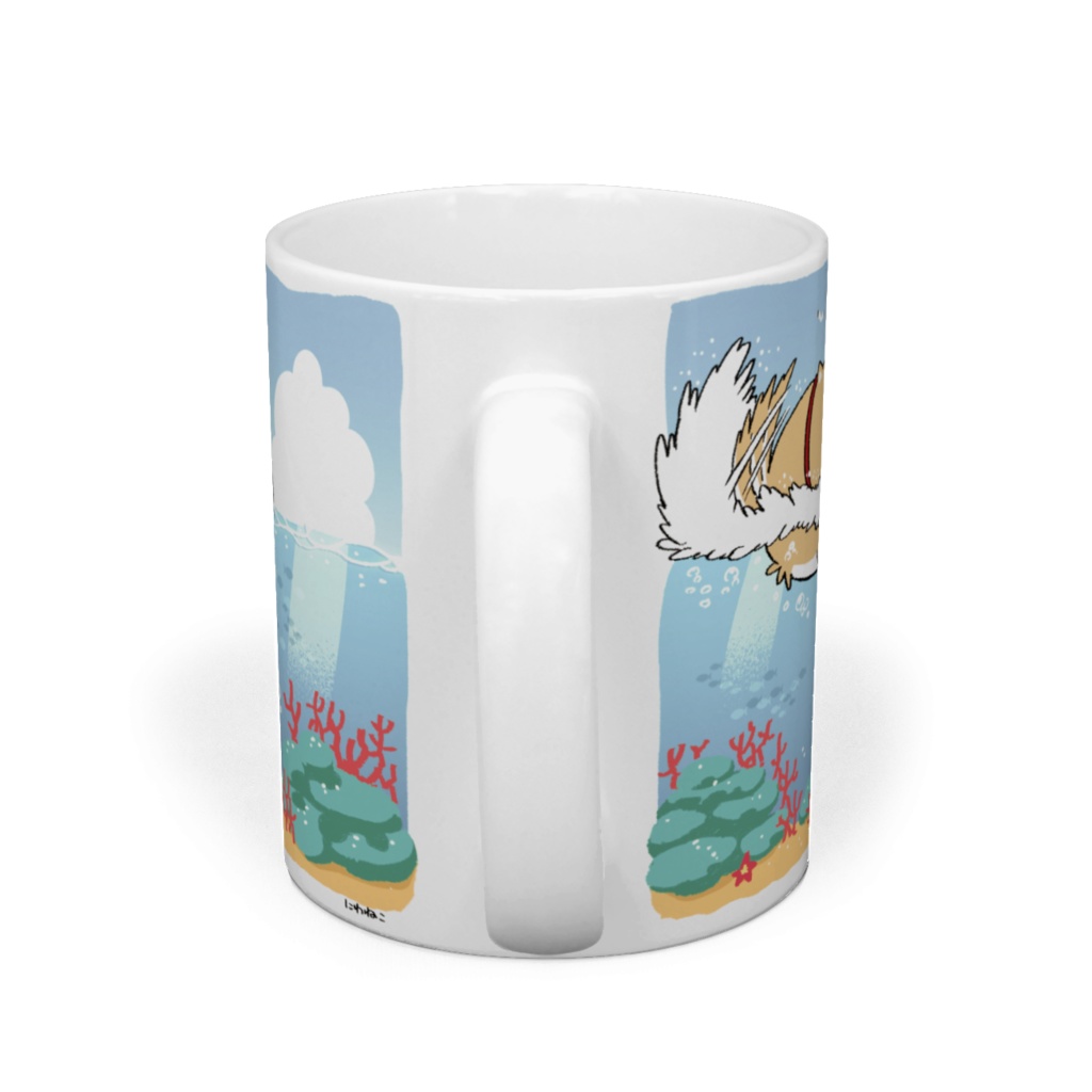 にわねこ(海)マグカップ