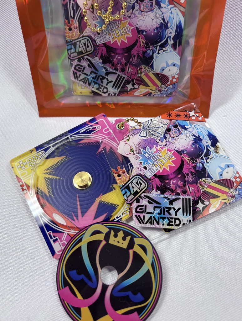 C107 CD風アクリルキーホルダー