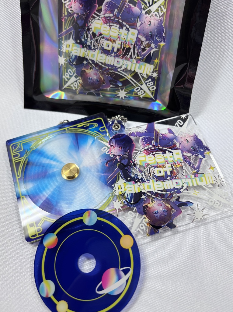 C107 CD風アクリルキーホルダー