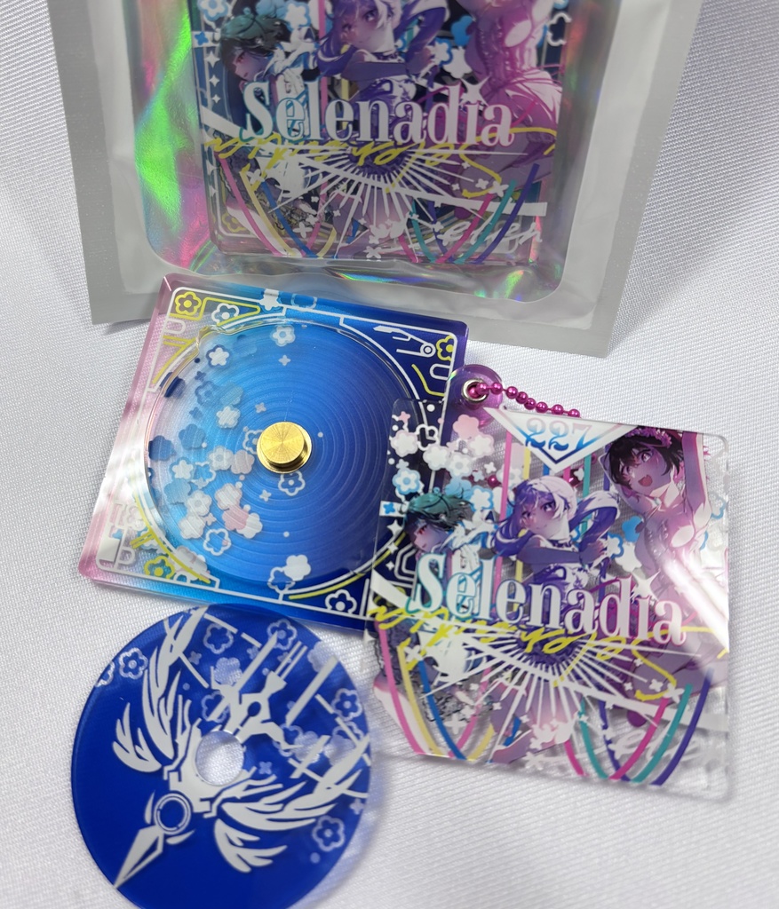 C107 CD風アクリルキーホルダー