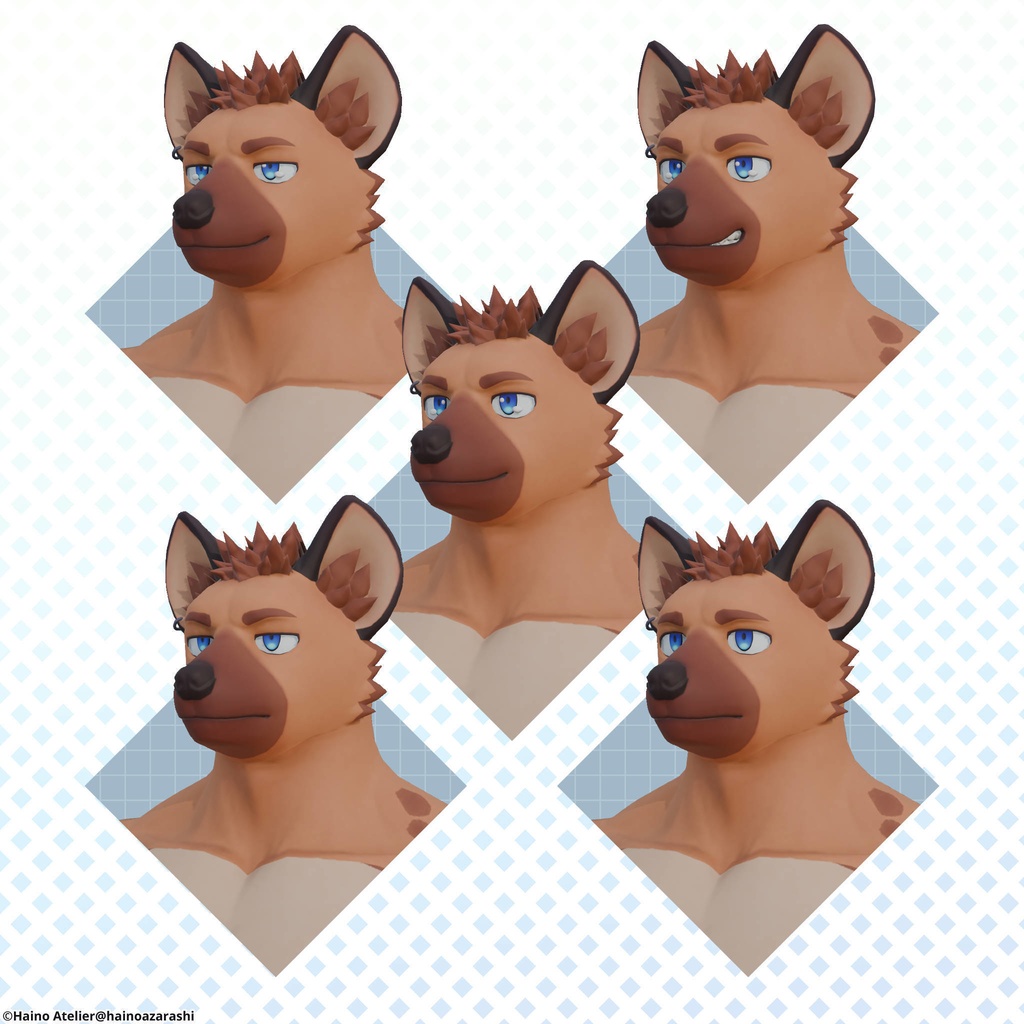 【オリジナル3Dモデル】ハイエナのクオン