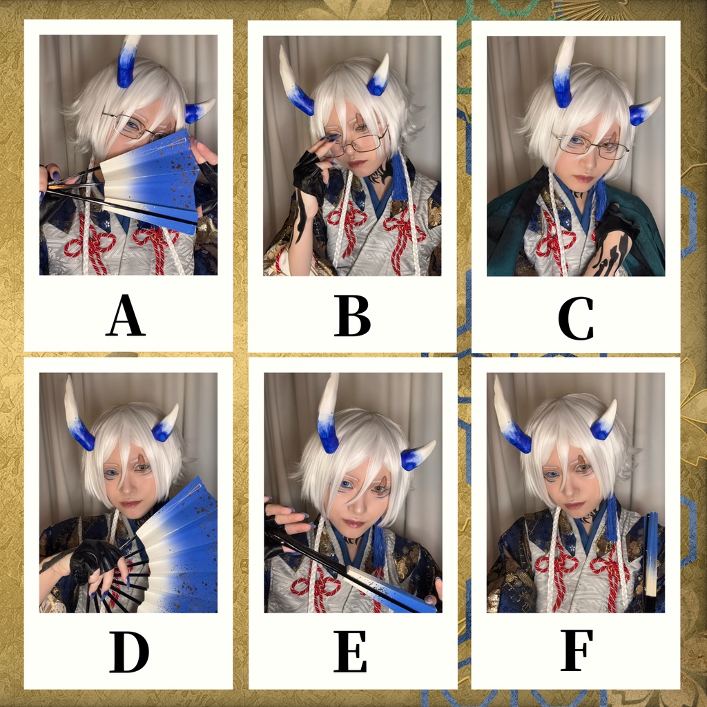 BOOTH開設記念 オリジナルコスプレ 鬼 チェキ風カード