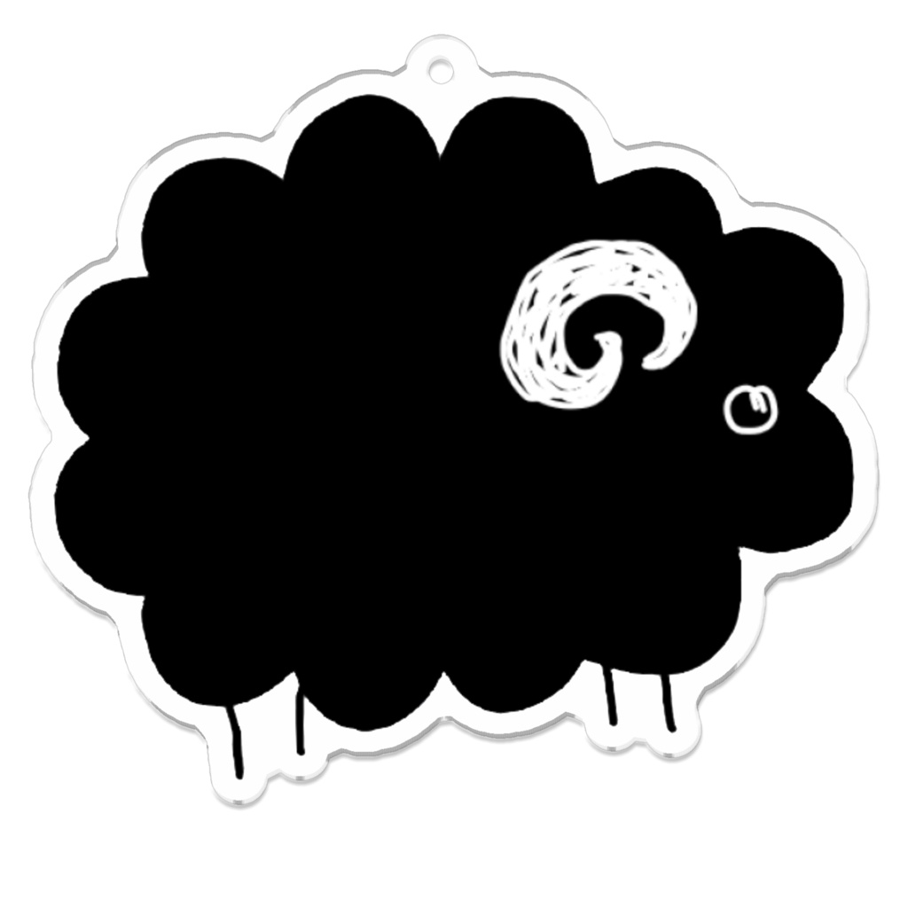 ひつじアクリルキーホルダー