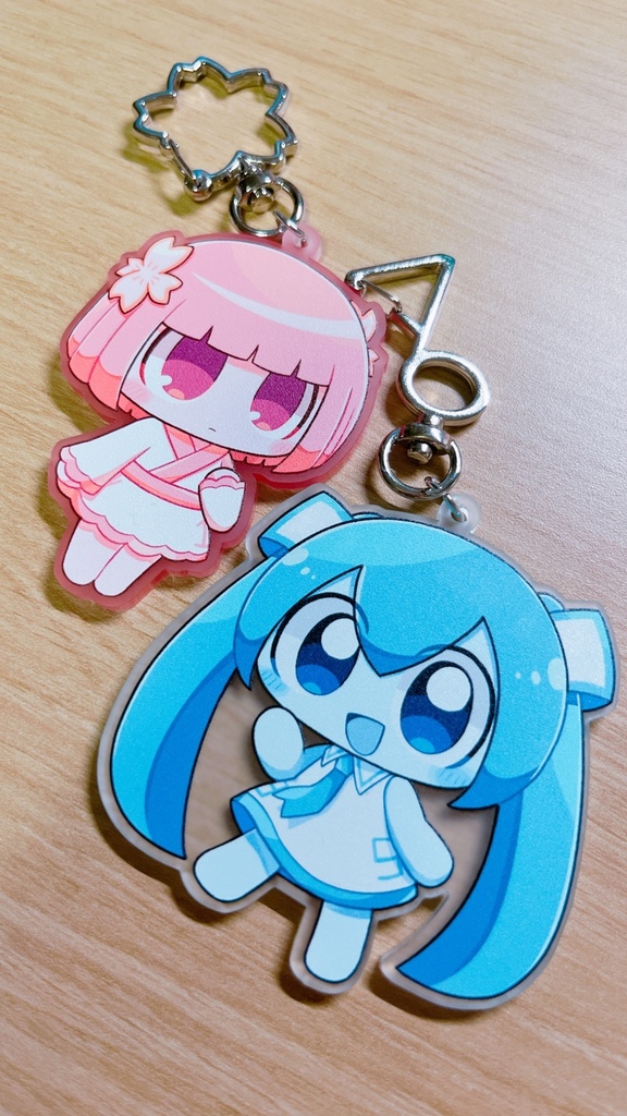 ぺぽミクぺぽVY1 カラーアクリルキーホルダー