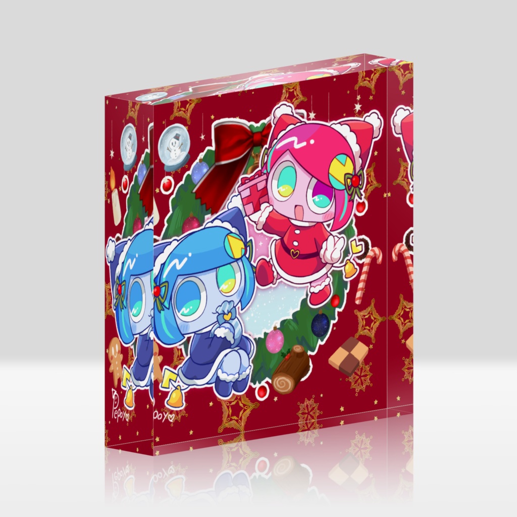 クリスマス🎄ぽよろいどアクリルブロック