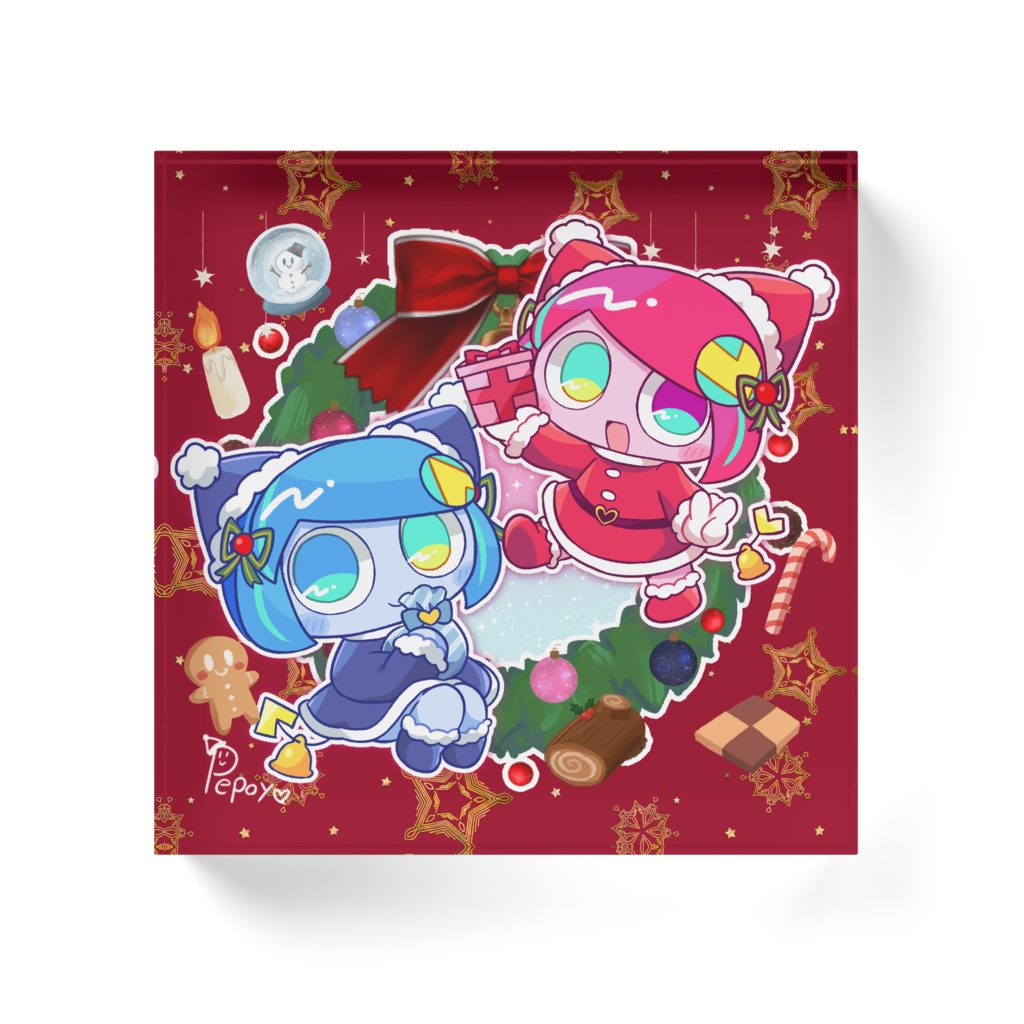 クリスマス🎄ぽよろいどアクリルブロック