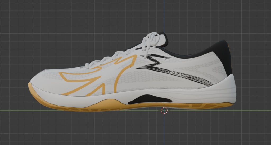 バレーシューズ 3Dモデル