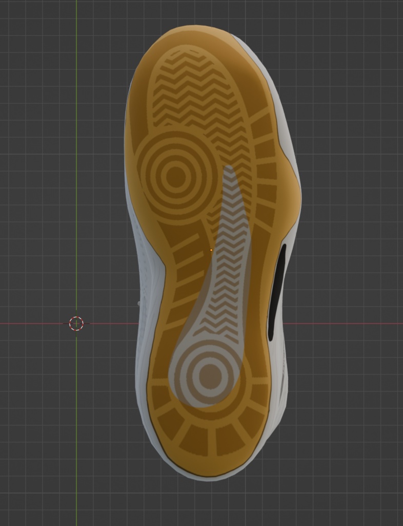 バレーシューズ 3Dモデル