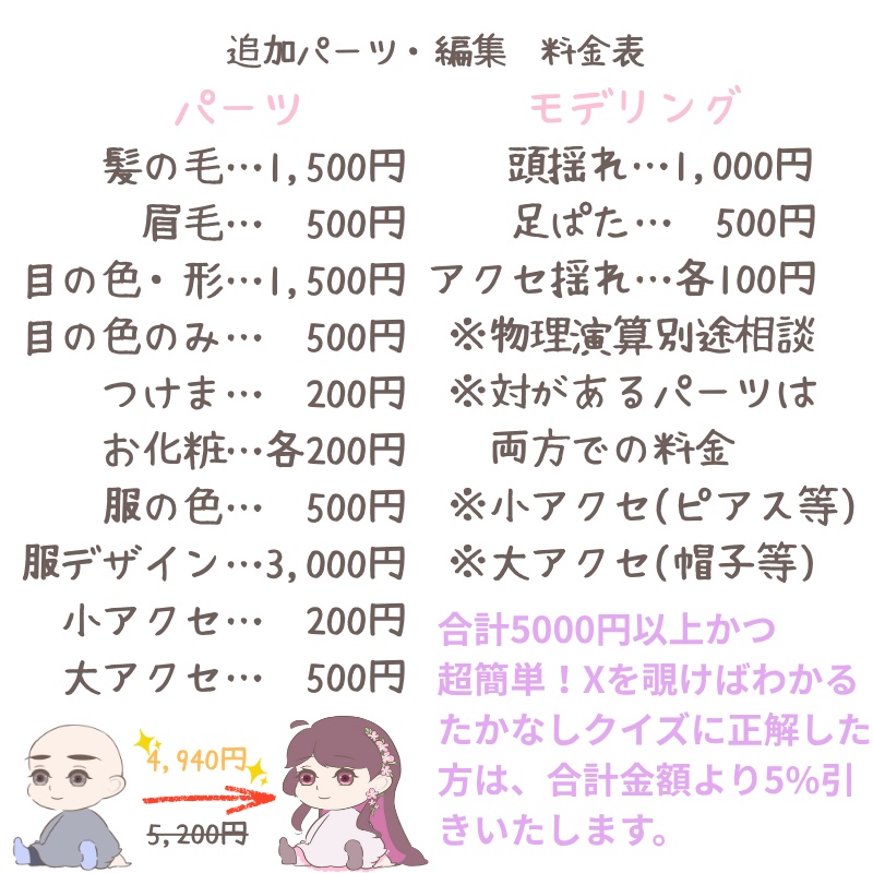 【汎用Live2Dモデル】ちょいうごちゃん 素体ver.