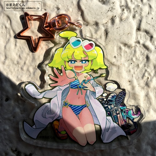 「実験失敗水着Qちゃん」アクリルキーホルダー
