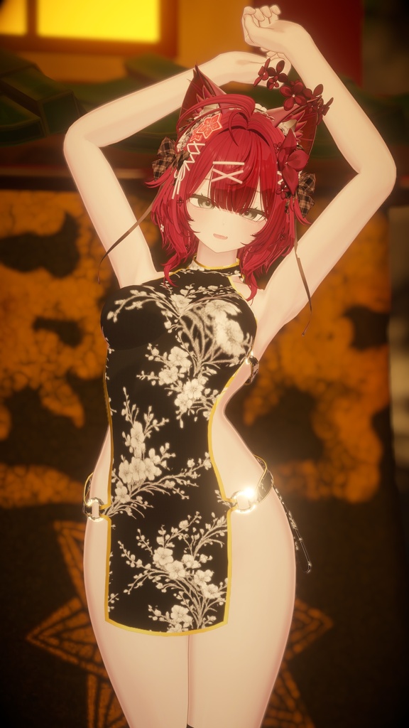【✨一部無料!Openセール中!✨】【8アバター対応】🌸魅惑ドレス🌸ずらしギミック付き!
