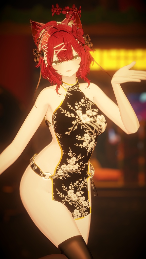 【✨一部無料!Openセール中!✨】【8アバター対応】🌸魅惑ドレス🌸ずらしギミック付き!