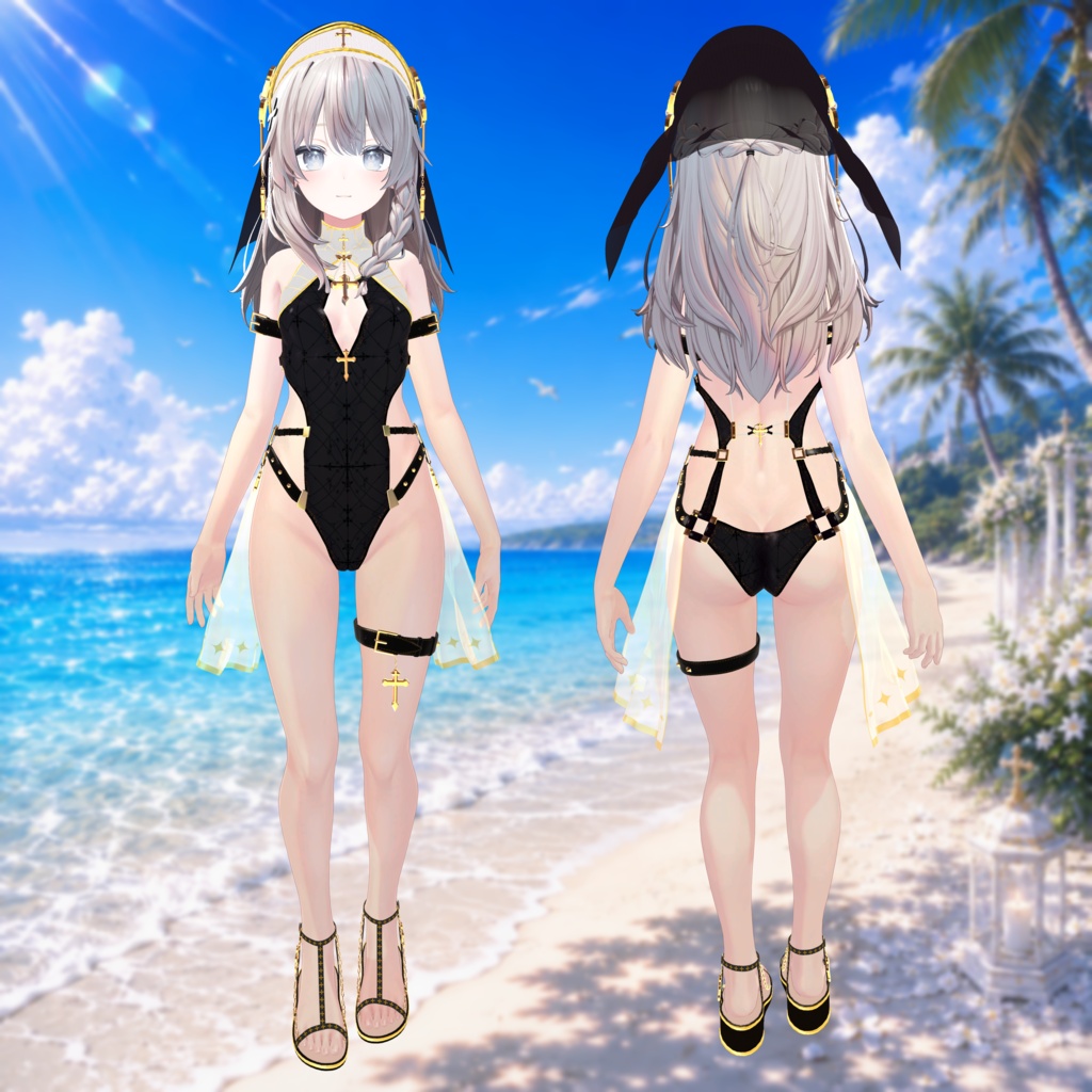 【複数アバター対応】✨ずらしギミック付き!✨ ✟Holy Swim✟【発売セール中!】