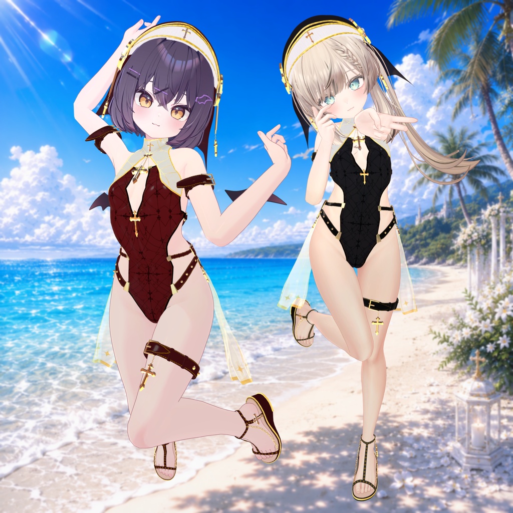 【複数アバター対応】✨ずらしギミック付き!✨ ✟Holy Swim✟【発売セール中!】