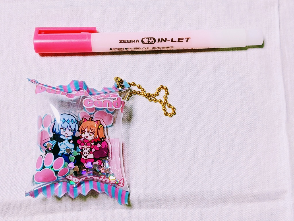 【試作品】オベぐだ♀ キャンディチャーム(ハートホログラム入り)