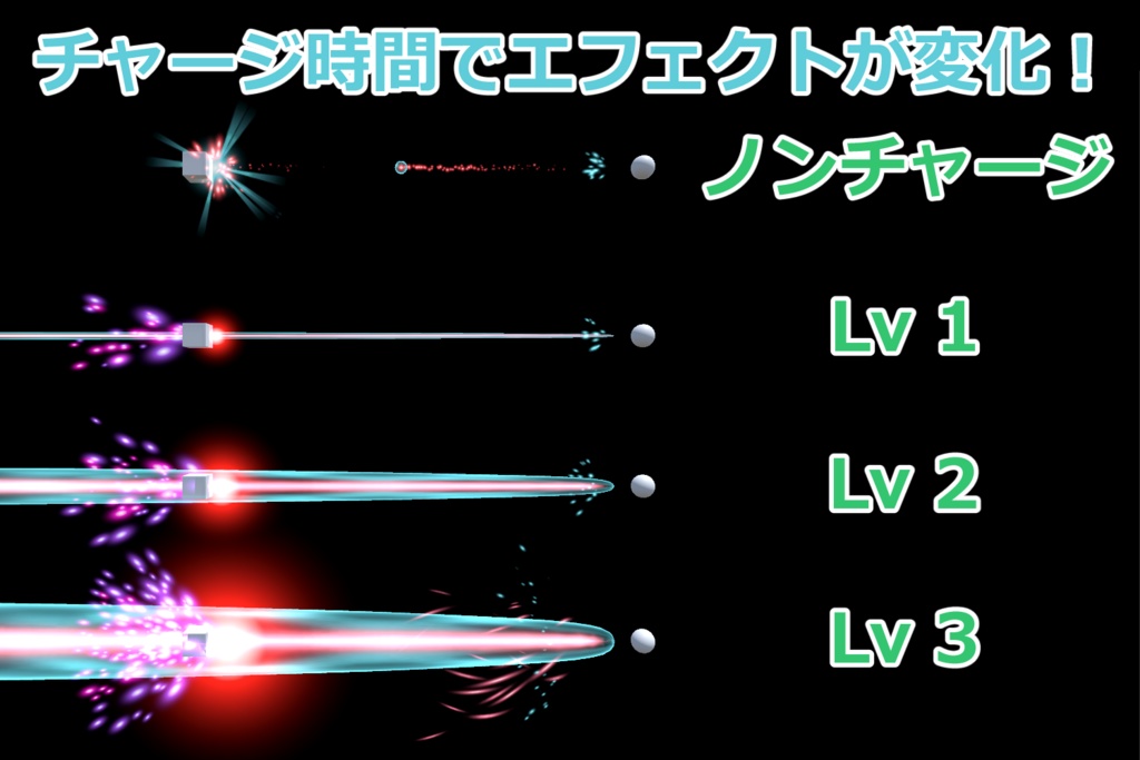 【VRChat想定】レーザー砲エフェクト