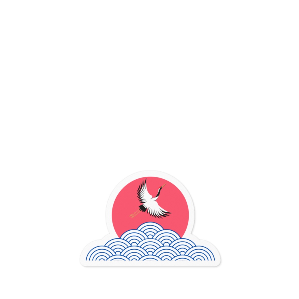 SPACE DRAGON Sticker 【S】(Japanese Wagara Art)