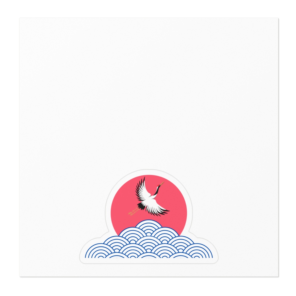 SPACE DRAGON Sticker 【S】(Japanese Wagara Art)