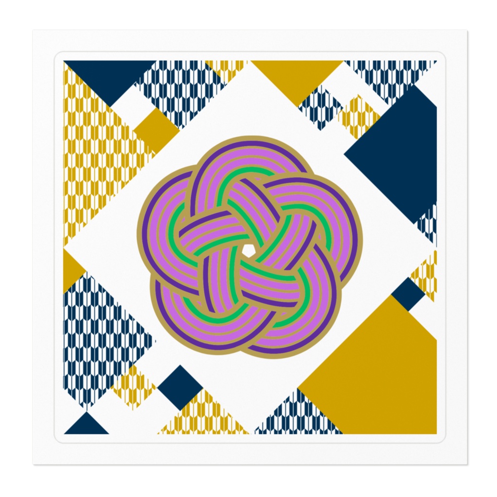 SPACE DRAGON Sticker 2-2 (Japanese Wagara Art)