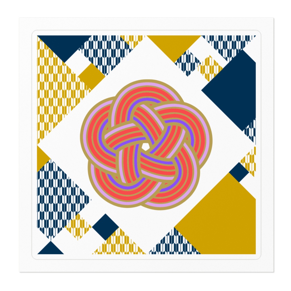 SPACE DRAGON Sticker 2-3(Japanese Wagara Art)