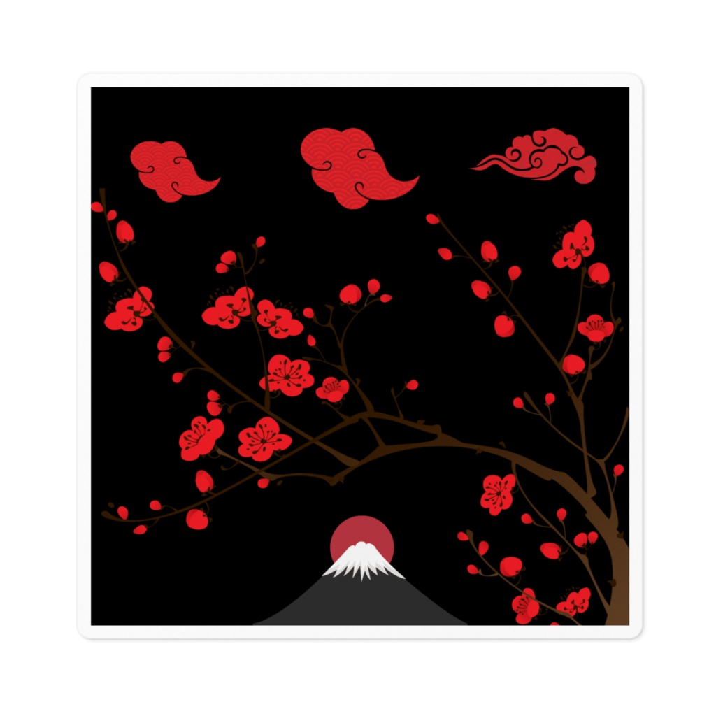 SPACE DRAGON Sticker 3-1(Japanese Wagara Art）