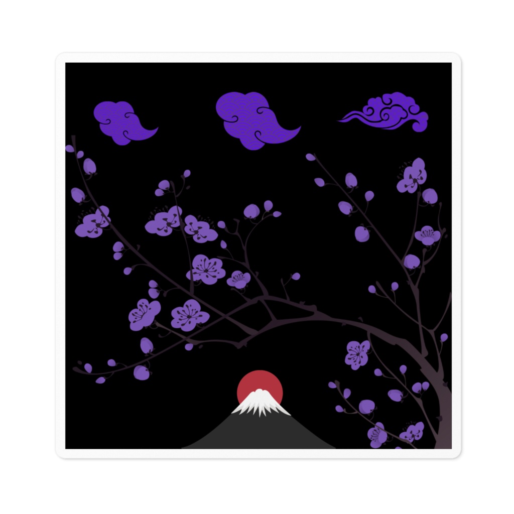 SPACE DRAGON Sticker 3-2（Japanese Wagara Art）