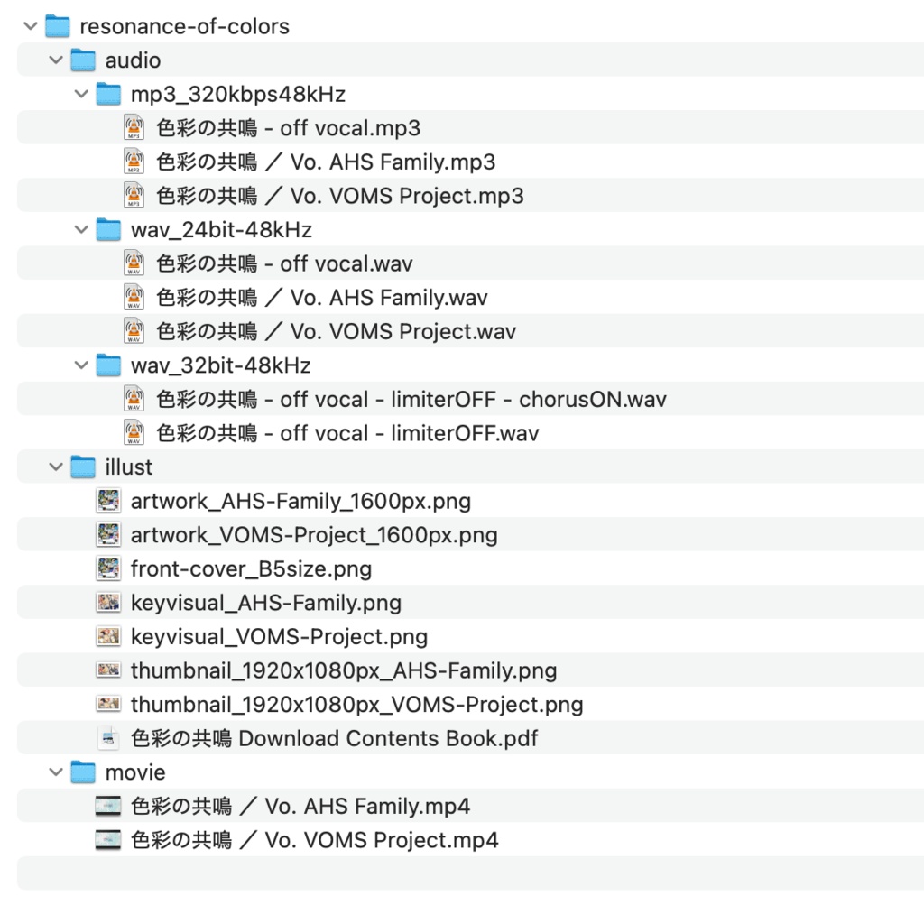 色彩の共鳴 Download Contents Book