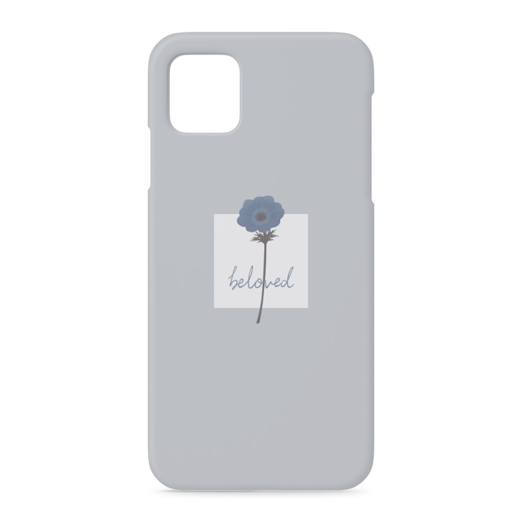 iPhoneケース anemone[blue]