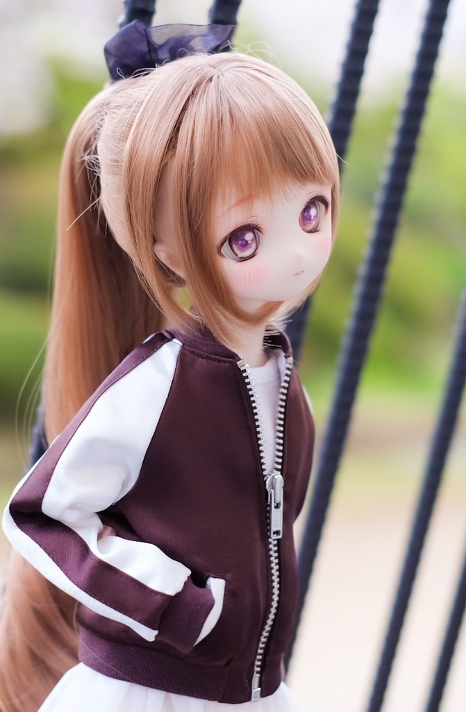 【10月13日開始】MDDサイズスカジャン単品 ブラウン×ホワイト