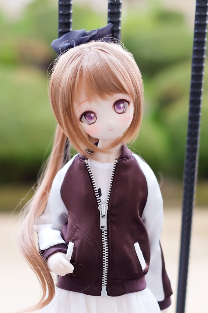 【10月26日開始】MDDサイズスカジャン単品 ブラウン×ホワイト