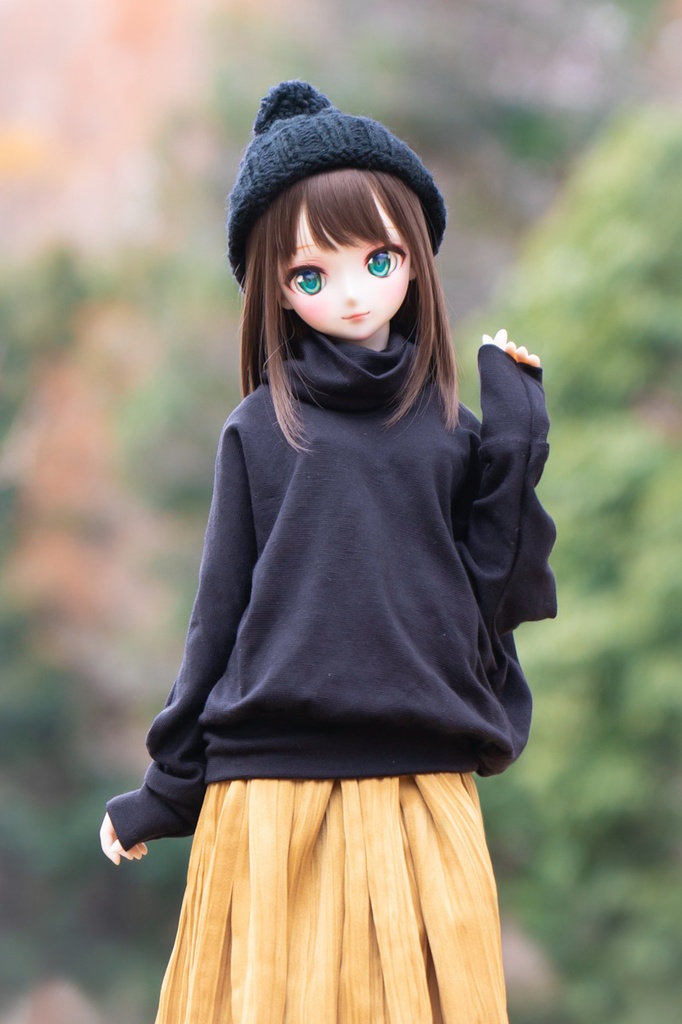 DD/S〜L胸サイズ タートルカットソー単品(ブラック)