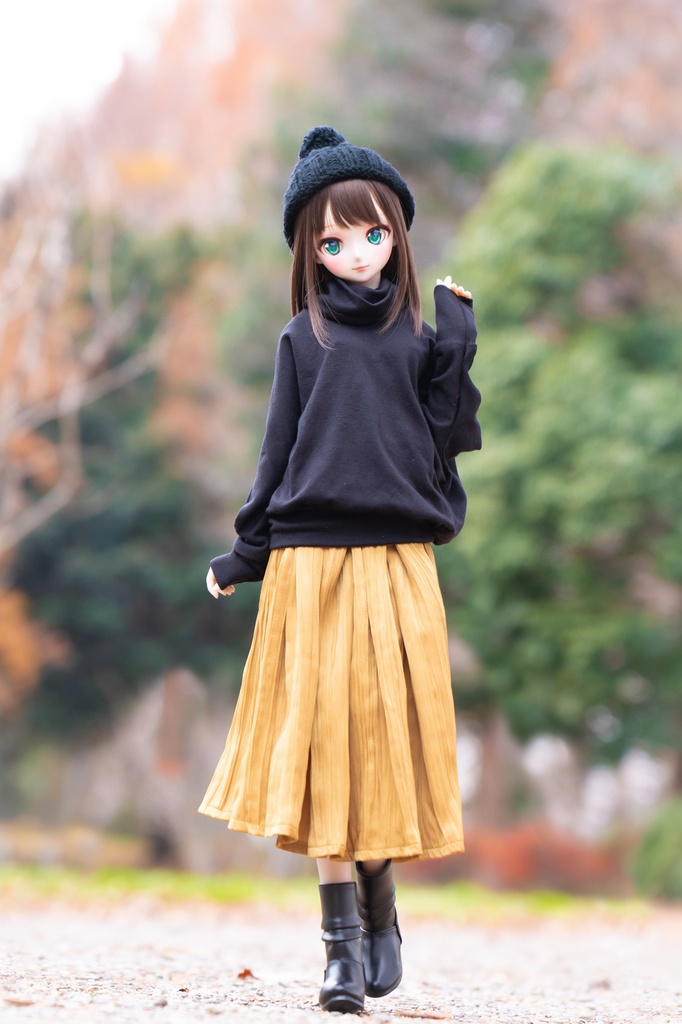 DD/S〜L胸サイズ タートルカットソー単品(ブラック)