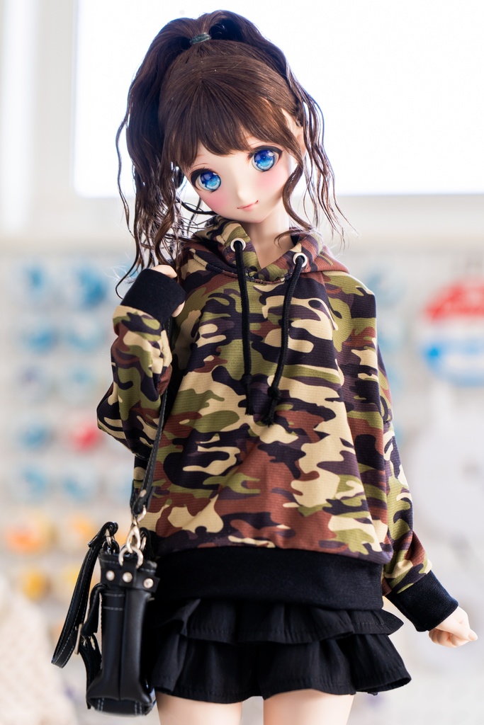 DD S〜L胸サイズ カモフラパーカー＆スカート2点セット