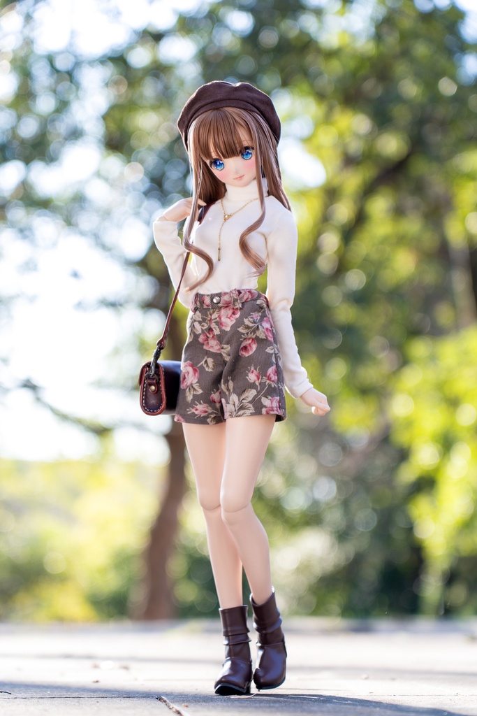 DDサイズ/タートル(アイボリー)＆ショートパンツ(花柄)2点セット