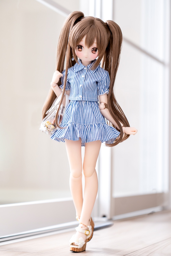 MDD S〜M胸サイズブラウス&ネクタイ&スカート3点セット