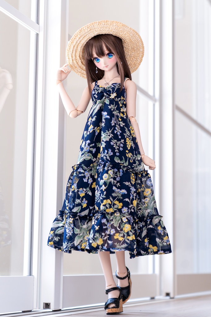 【9月26日開始】DD/M胸専用シフォンワンピース(花柄)