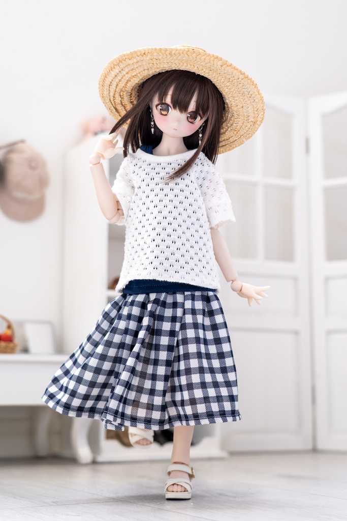 MDD S〜L胸サイズ Tシャツ＆タンクトップ＆ロングスカート 3点セット