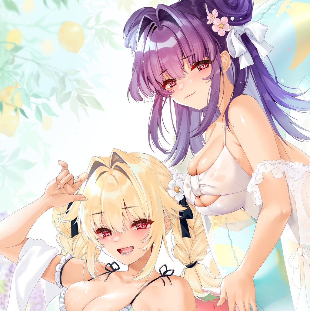 【数量限定】ゆりちゃん&ステラちゃんB1布製タペストリー