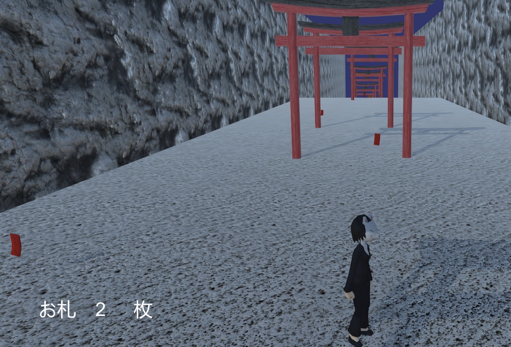 おふだ拾い(Unity練習1分ゲー)