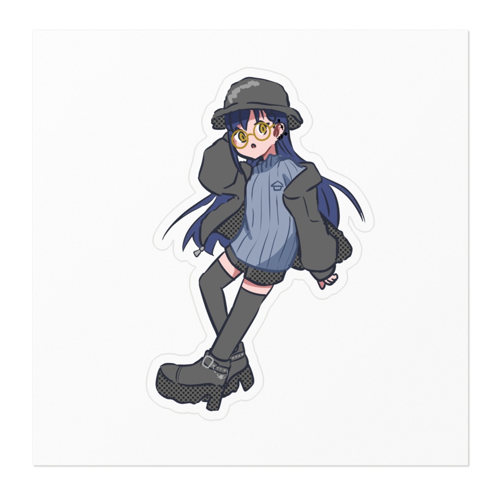 非公式 山神カルタ絶対領域 ステッカー