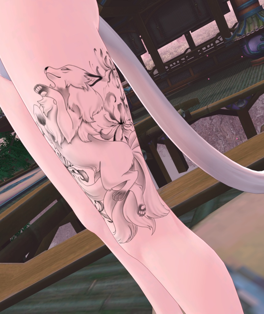 ワンポイント動物タトゥー5種 tattoo texture
