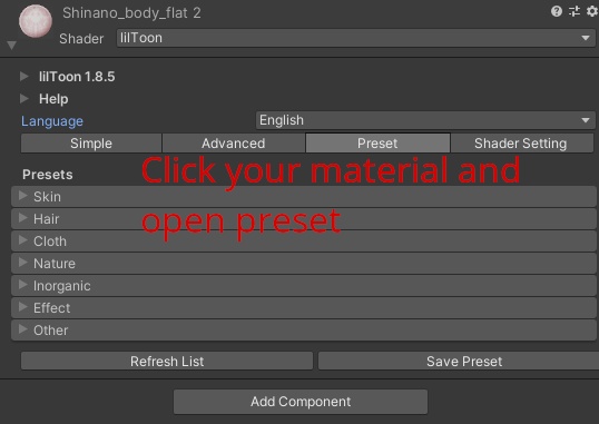 Shinano Material Preset